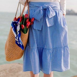 J. Crew Midi Ruffle Skirt